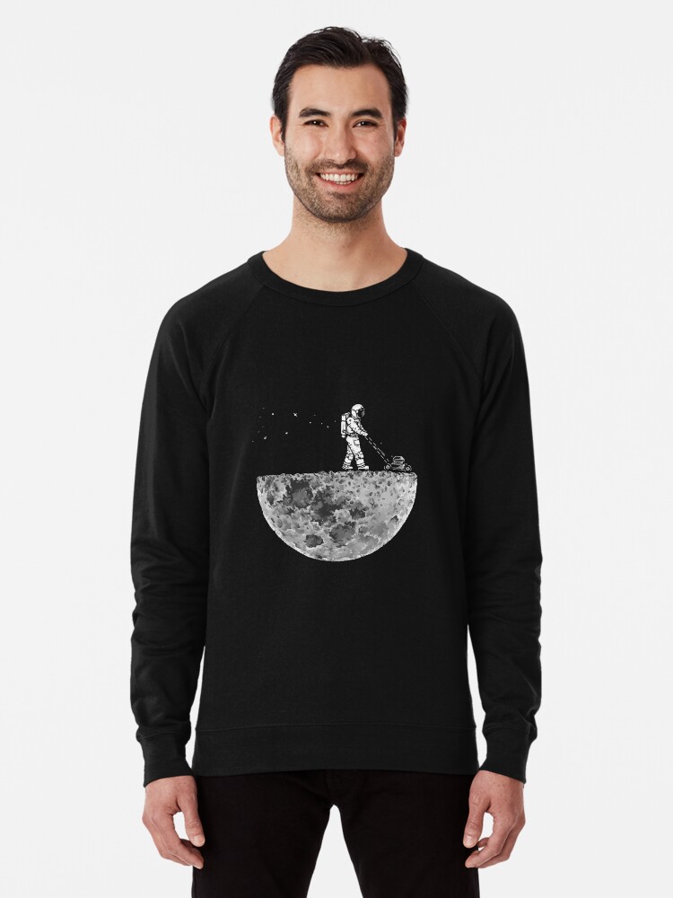 Astronaut mowing the outlet moon hoodie