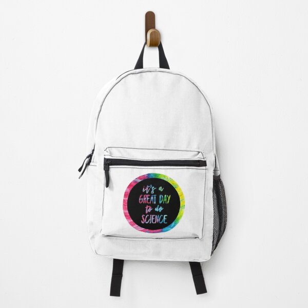 Item preview, It’s a great day to do science in black and tie dye font on white background designed and sold by UncleStuScience.