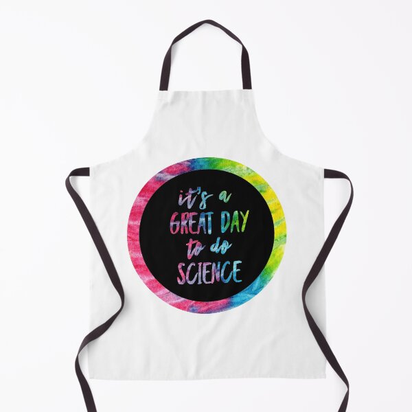 Item preview, It’s a great day to do science in black and tie dye font on white background designed and sold by UncleStuScience.