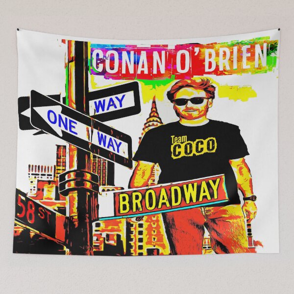 Item preview, conan o'brien walk in broadway portrait painting designed and sold by MXanwar.
