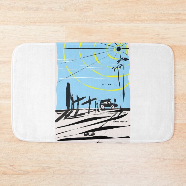 Item preview, San Pedrito Beach, surf art, surf wear, surf tshirt, Vida Surfa, Collection 1 designed and sold by vidasurfa.