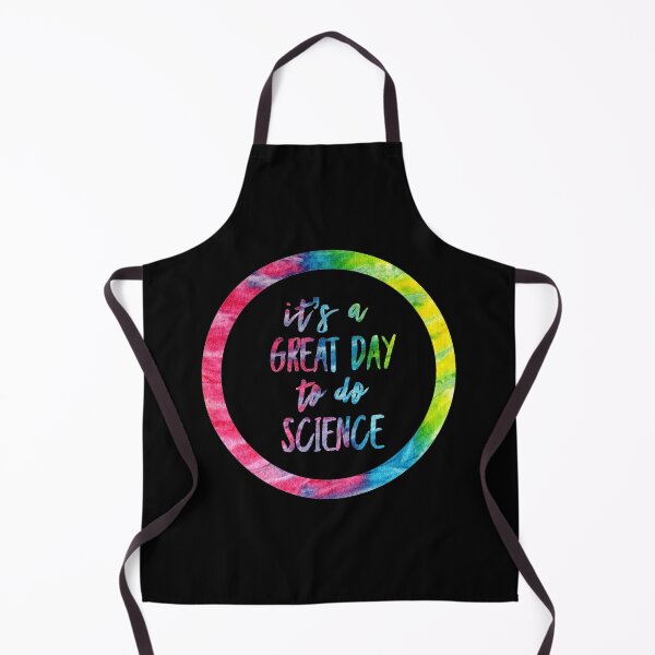 Item preview, It’s a great day to do science in black and tie dye font on black background designed and sold by UncleStuScience.