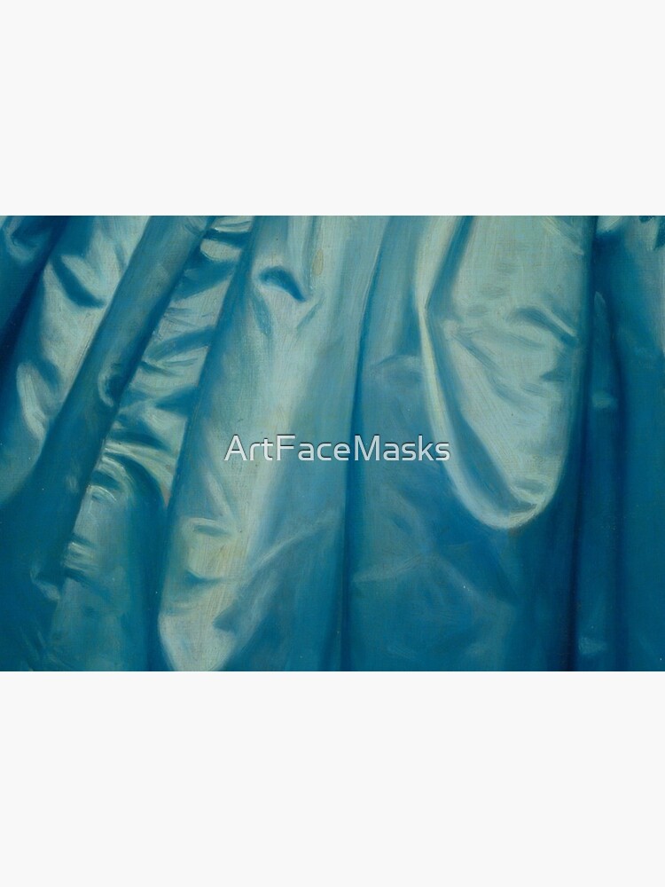 Detail of Turquoise Dress Folds Classic Artist by ArtFaceMasks