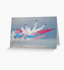 The Red Arrows - Detanator - Dunsfold 2014 Greeting Card