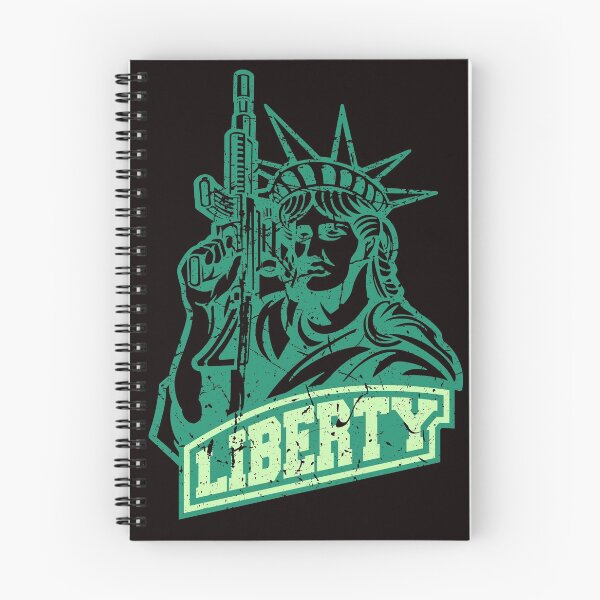 Item preview, Pro 2nd Amendment Statue of Liberty Holding Weapon designed and sold by The Masked Designer.