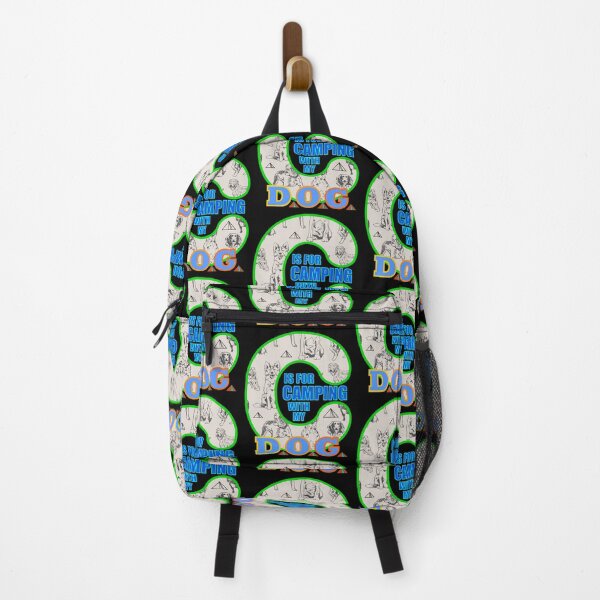 Item preview, Letter C Is For Camping With My Dog designed and sold by artfulnotebook.