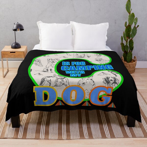 Item preview, Letter C Is For Camping With My Dog designed and sold by artfulnotebook.