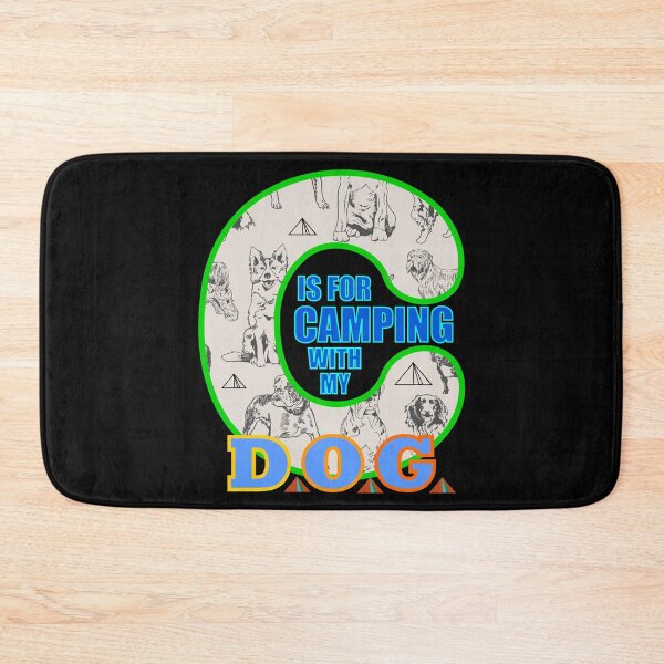 Item preview, Letter C Is For Camping With My Dog designed and sold by artfulnotebook.