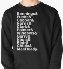 The Thing Movie Death Order Helvetica Jetset horror science fiction fan shirt Pullover
