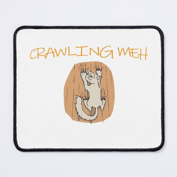 Item preview, Funny Cat Crawling Onto Wall Crawling Meh designed and sold by uta917.