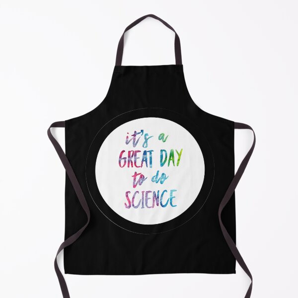 Item preview, It’s a great day to do science in white and tie dye font on black background designed and sold by UncleStuScience.