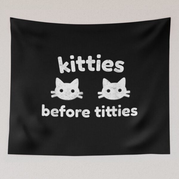Item preview, Kitten Lovers Kitties Before Titties Cats And Boobs Lover  designed and sold by BaldricShop.