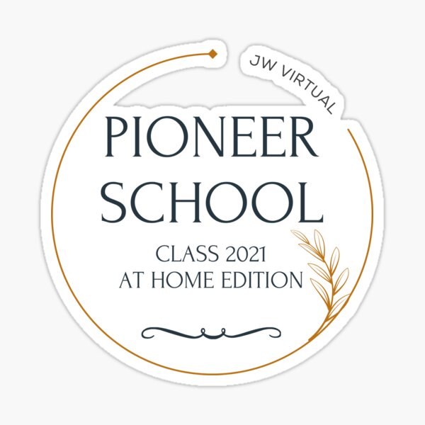 JW Virtual Pioneer Schulklasse 2021 - JW Pioneering Sticker
