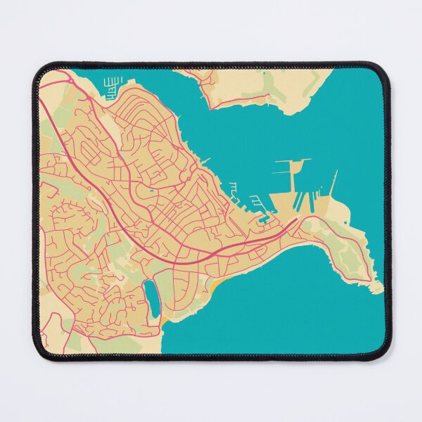 Item preview, Falmouth Cornwall Street Map designed and sold by cashewdays.