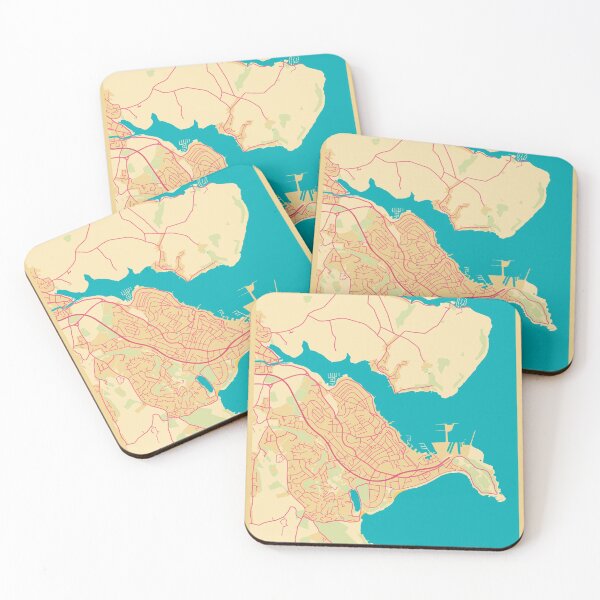 Item preview, Falmouth Cornwall Street Map designed and sold by cashewdays.