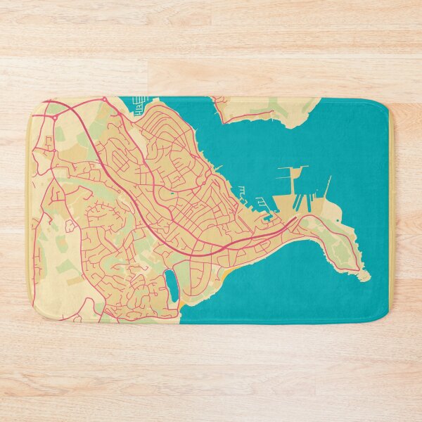 Item preview, Falmouth Cornwall Street Map designed and sold by cashewdays.