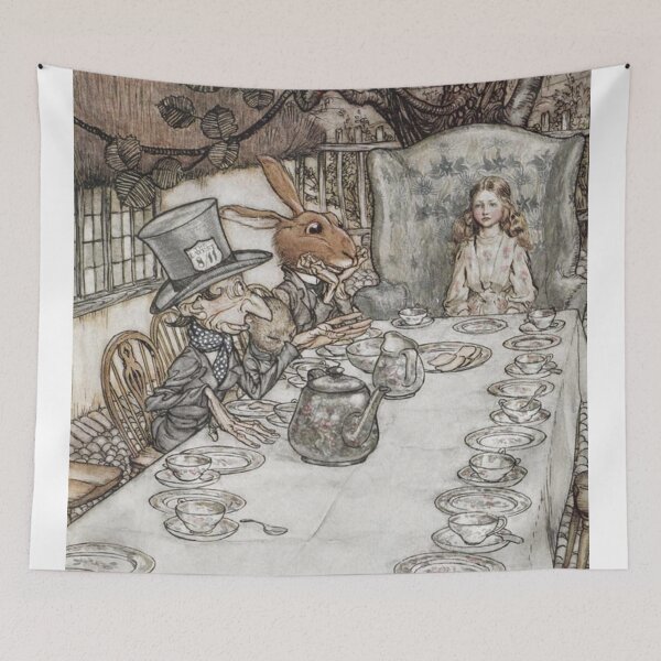 Item preview, Alice in Wonderland Vintage Fairytale Illustration  designed and sold by Bellathewilde.
