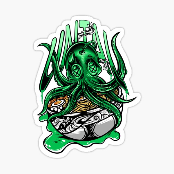 Vista previa del artículo con la obra «Ramen de pulpo», diseñado y vendido por Bayuktx.