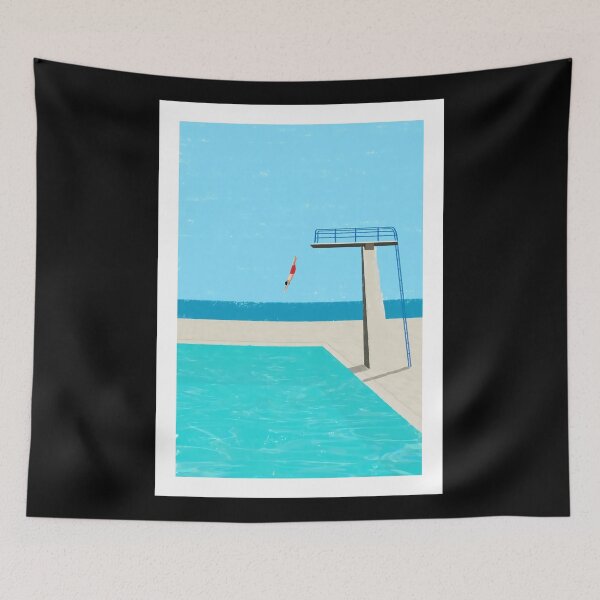 Item preview, Man Jump In Pool designed and sold by Marilou Dann.