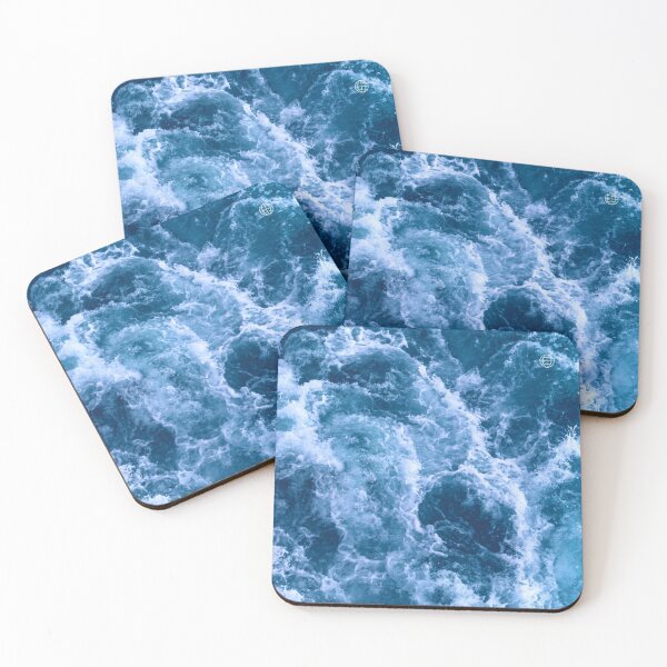 Item preview, Ocean Dark Blue Shore designed and sold by Cosmic Retro.