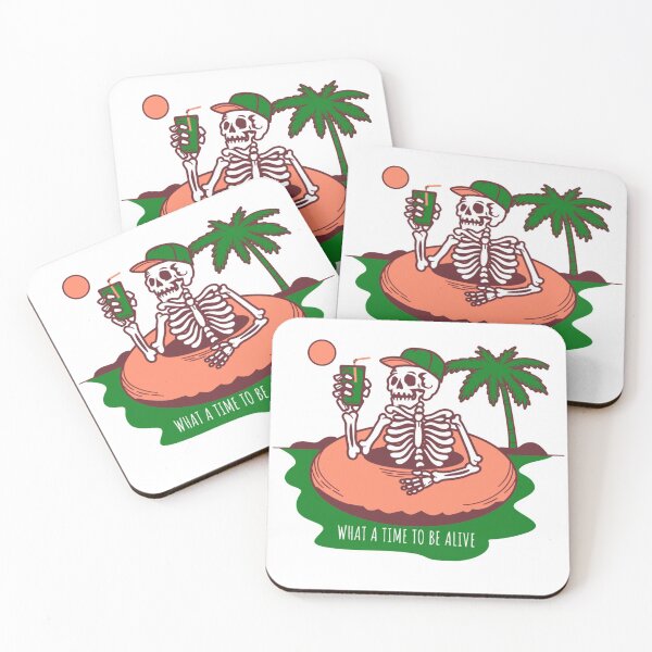 Item preview, What A Time To Be Alive Funny Skeleton  designed and sold by prsagar01.