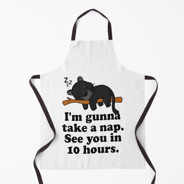 Item preview, Cute Sleeping Panther Nap Lover Funny Lazy Sarcastic Saying designed and sold by GodivaShop.