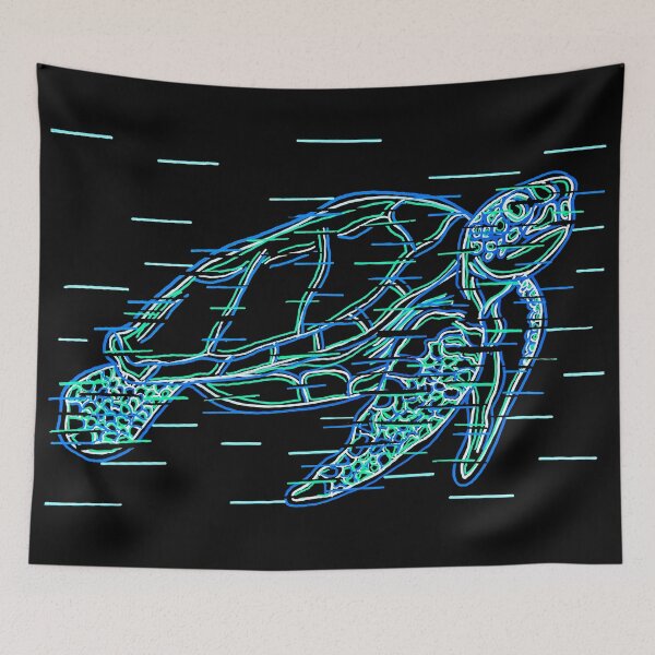 Item preview, Glitch Sea Turtle designed and sold by Austin Fabinski Art.