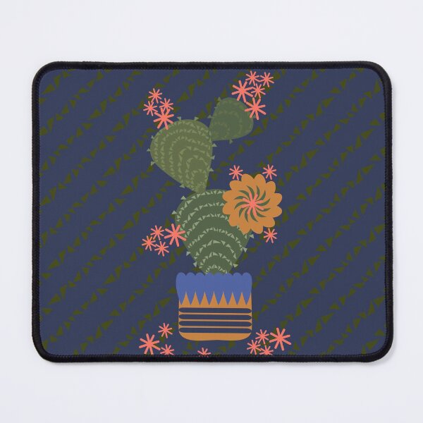 Item preview, Triangles on the Diagonal - Nightime Cactus designed and sold by FrancesPoff.