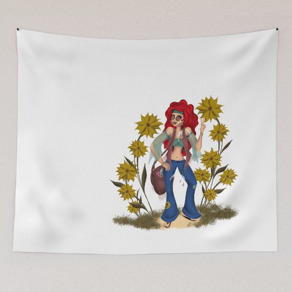 Item preview, Peace Out with Flowers designed and sold by Kaylene Brooks.