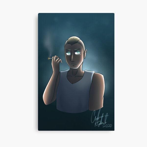 Kai Dramatic Smoking Canvas Print