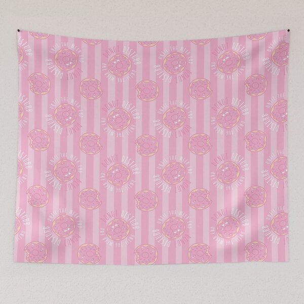 Item preview, Cute Kawaii donut print STRIPES designed and sold by TheArtDesk.