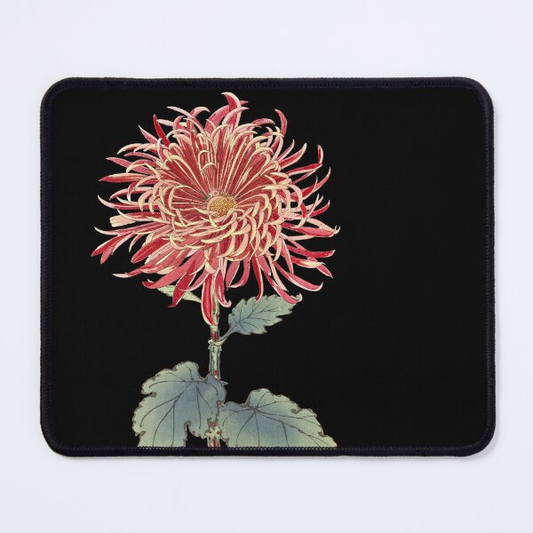 Item preview, Red Chrysanthemum - Hasegawa - Traditional Japanese style - Botanical Illustration designed and sold by chimakingthings.