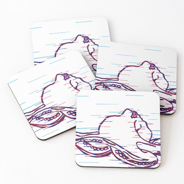 Item preview, Glitch Octopus 2 designed and sold by Austin Fabinski Art.
