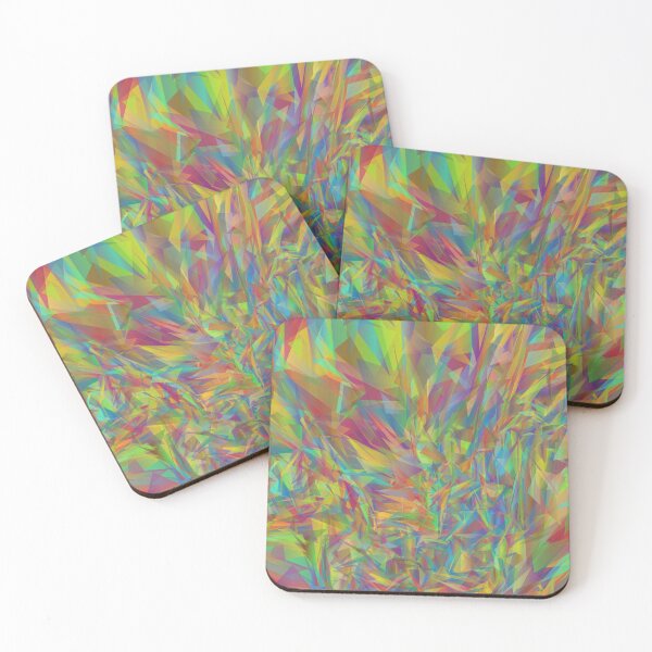 Item preview, Abstract Geometric Fire Flames - Colorful Chromatic Rainbow designed and sold by LashCreations.