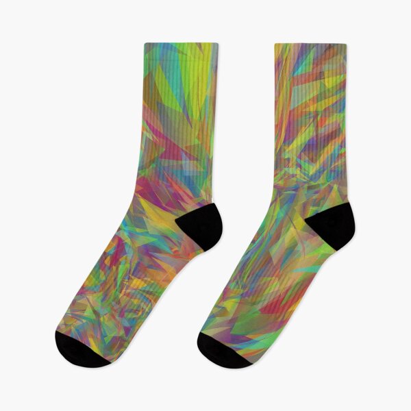 Item preview, Abstract Geometric Fire Flames - Colorful Chromatic Rainbow designed and sold by LashCreations.