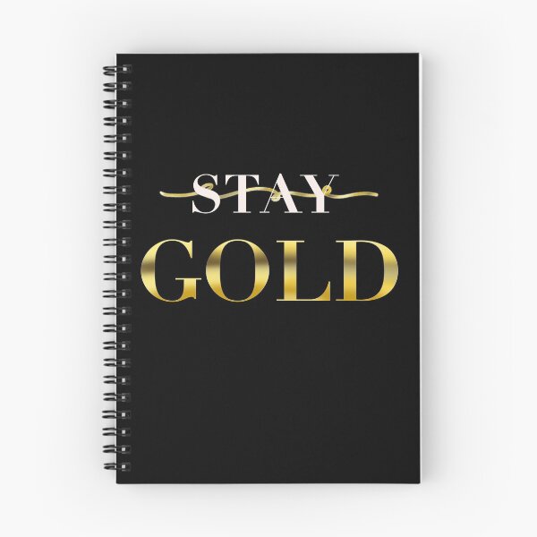 Item preview, STAY GOLD (black ver.) designed and sold by ByMikkaStudio.