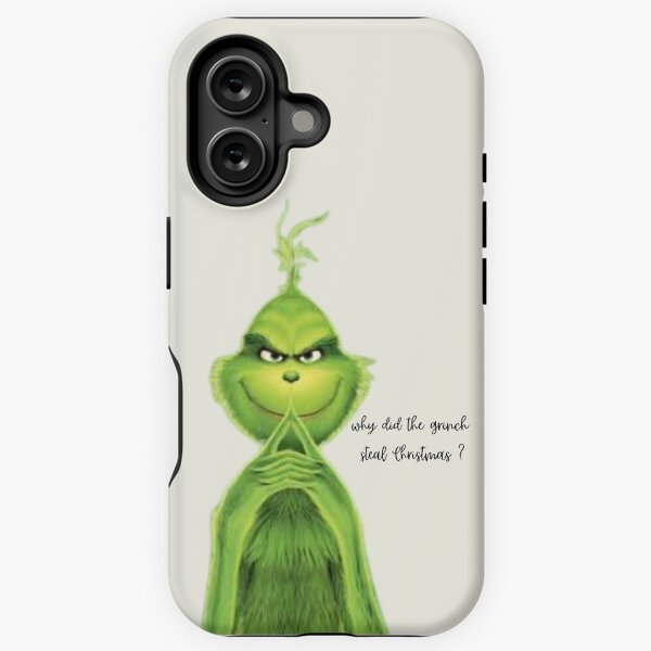 Aperçu de l'œuvre Conception de coque de téléphone animée Grinch créée et vendue par OmekaCases.