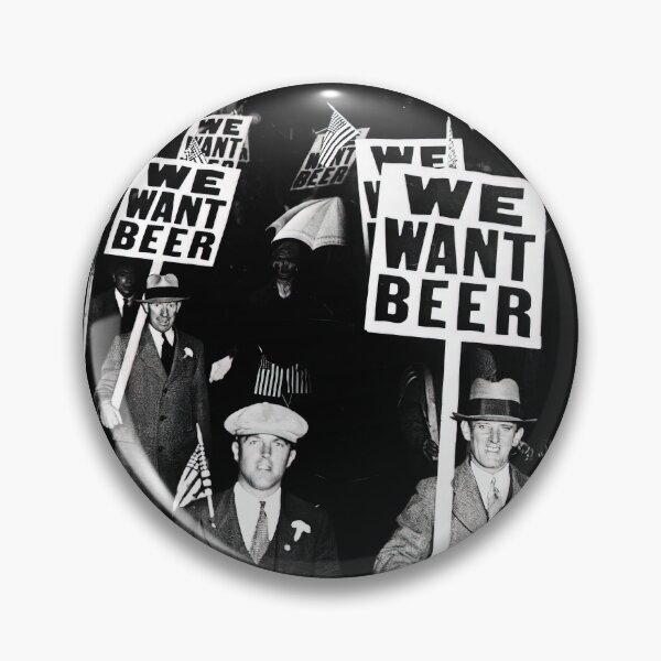 Item preview, Prohibition, We Want Beer, Bar Wall Decor, Black and White Vintage Art designed and sold by modernretro.