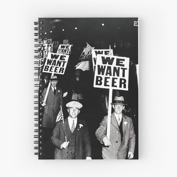 Item preview, Prohibition, We Want Beer, Bar Wall Decor, Black and White Vintage Art designed and sold by modernretro.