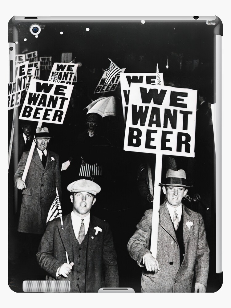 Prohibition, We Want Beer, Bar Wall Decor, Black and White Vintage Art  Tapestry for Sale by modernretro