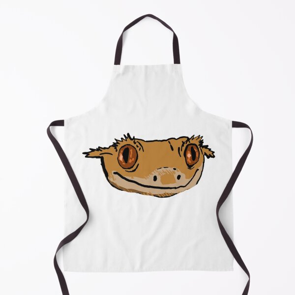 Item preview, Smiling crested gecko face designed and sold by LeahcarsArt.