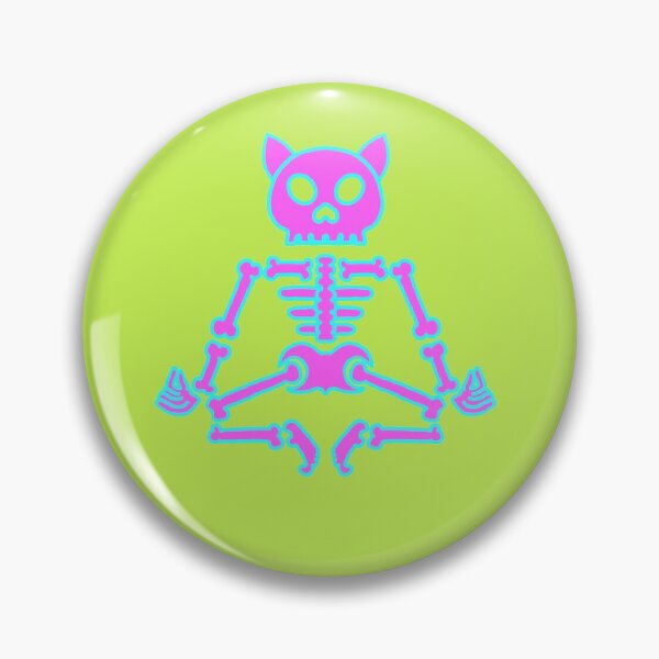 Item preview, Meditating Skeleton cat  sticker & Shirt / Funny Meditation Gift / Cute Yoga Top / Mindfulness T shirt /  Cat Master designed and sold by juartshop.