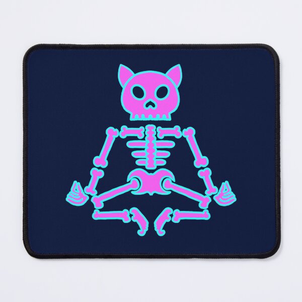 Item preview, Meditating Skeleton cat  sticker & Shirt / Funny Meditation Gift / Cute Yoga Top / Mindfulness T shirt /  Cat Master designed and sold by juartshop.
