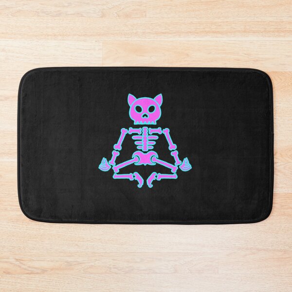 Item preview, Meditating Skeleton cat  sticker & Shirt / Funny Meditation Gift / Cute Yoga Top / Mindfulness T shirt /  Cat Master designed and sold by juartshop.