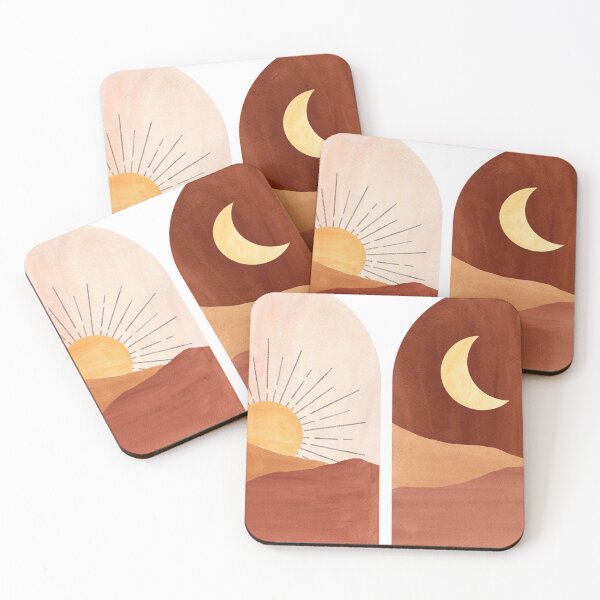 Item preview, Boho terracotta day and night designed and sold by WhalesWay.