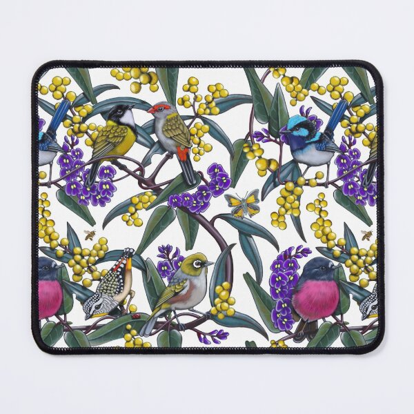 Item preview, Small Bird Medley Repeated Pattern by Australian artist Laural Retz designed and sold by Laural Retz.