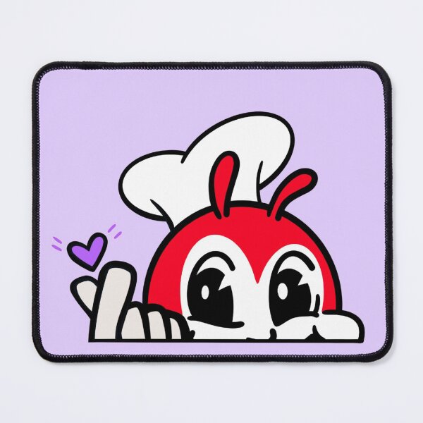 Item preview, ARMY PURPLE JOLLIBEE PEEKING FINGER HEART FILIPINO STICKER  designed and sold by aydapadi.