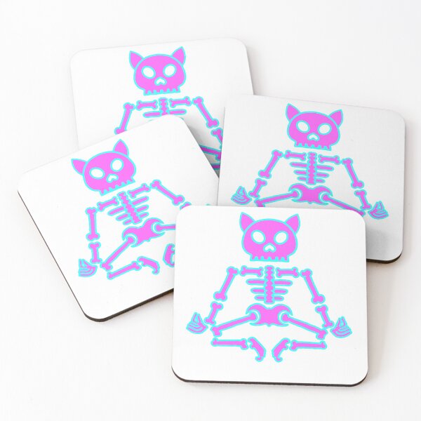 Item preview, Meditating Skeleton cat  sticker & Shirt / Funny Meditation Gift / Cute Yoga Top / Mindfulness T shirt /  Cat Master designed and sold by juartshop.