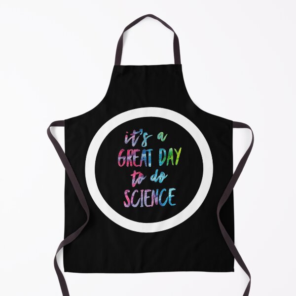 Item preview, It’s a great day to do science in white and tie dye font on black background designed and sold by UncleStuScience.
