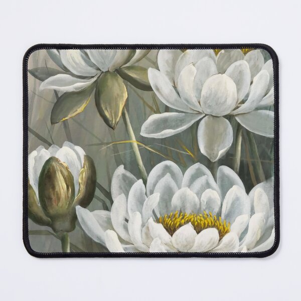 White Water Lily Mouse Pad